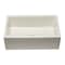 Alfi Brand 30" Biscuit Reversible Smooth / Fluted Sgl Bowl Fireclay Farm Sink AB3018HS-B - alternate 9